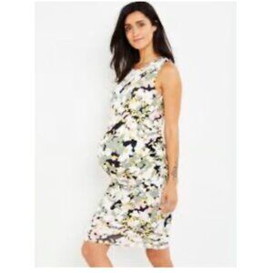 Pea in the Pod Floral Bodycon Dress with Cut Out Back Size Medium NWT